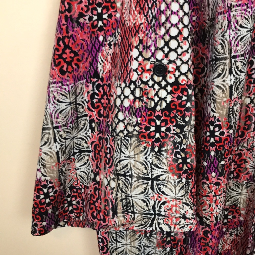 Catherines Women’s Boho Pattern Multi-Color Pleat… - image 7